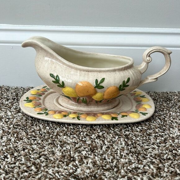Vintage 1970s Arnels Mushroom Gravy Boat - Picture 2 of 9